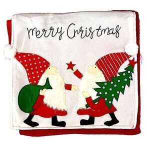 Table Runner 68” Santa Merry Christmas New Holiday Decoration Festive